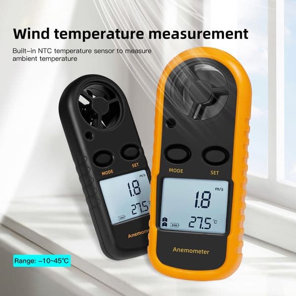 for DJI Mavic 3/Air2/2s/Mini 3 Pro/FPV/AVATA Drone Anemometer Wind Speed Measurement Digital Meter Temperature Volume Tester
