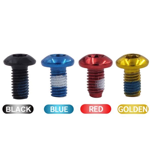 2026 New Universal Adjustable Non-Slip Soft Rubber Bicycle Handlebar Grip 12Pcs Practical Mountain Steel outdoor MTB Bike Color Non-Slip Disc Screws M5x9mm Repa