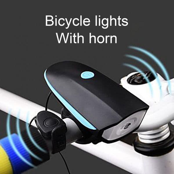 Mountain Bike Light Convenient with Horn Bicycle Front Light Water Resistant Bike Light Headlight for Outdoor Cycling