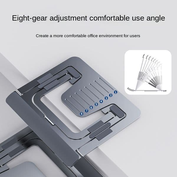 Laptop Stand Adjustable Non-slip Hollow Out Desktop Laptop Holder Aluminum Load 10kg Cooling Bracket for Laptop Macbook Tablet