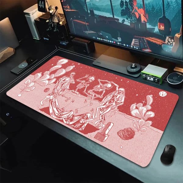 Skull Mousepad Gamer Non-slip Pad Office Accessories Pc Cabinet Mouse Mats Keyboard Gaming Desk Xxl Large Mause Carpet 900x400