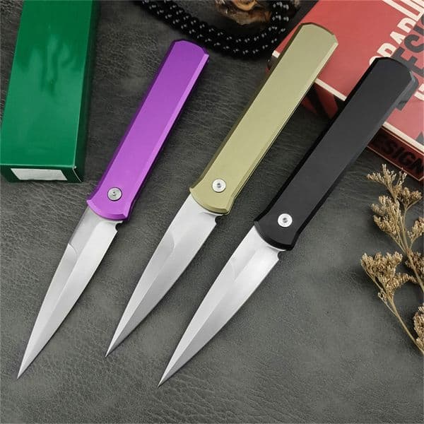 Tactical 920 3407 Godfather Assisted Folding Knife Bead Blasted Plain Blade Aluminum Handles Outdoor Hunting Knives EDC Defense Camping Tool 3407 5201 5101 ee