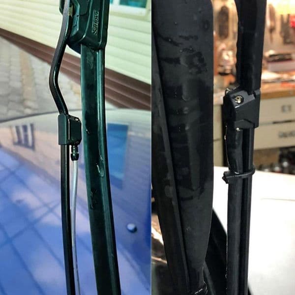 2Pcs/Pack Universal Car Windscreen Washer Wiper Blade Water Spray Jets Nozzles Mounted Onto 8mm 9mm Arm Adjusted