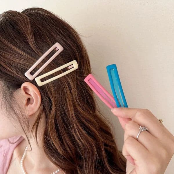6pc Cute Solid Hair Side Clips Hairpin Crab for Girls Women Child Holiday Party Gift Hair Accessories Headwear Ornament