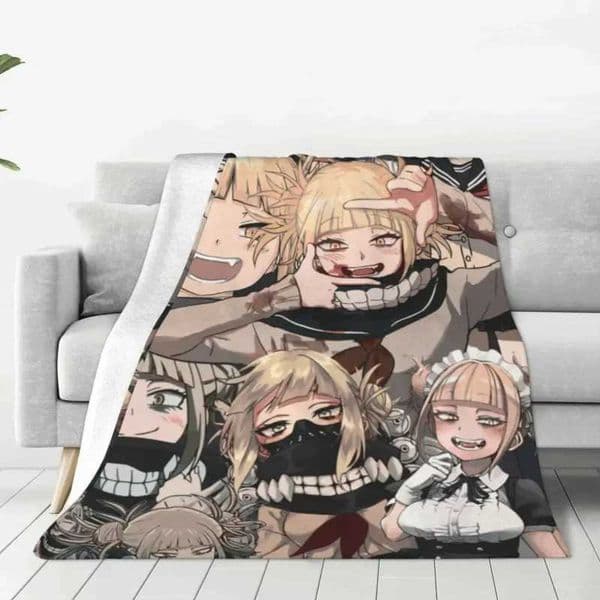 Himiko Toga Tribute Pattern Blankets Fleece Boku No Hero Academia Super Warm Throw Blanket for Home Couch Bed RugXJ241111