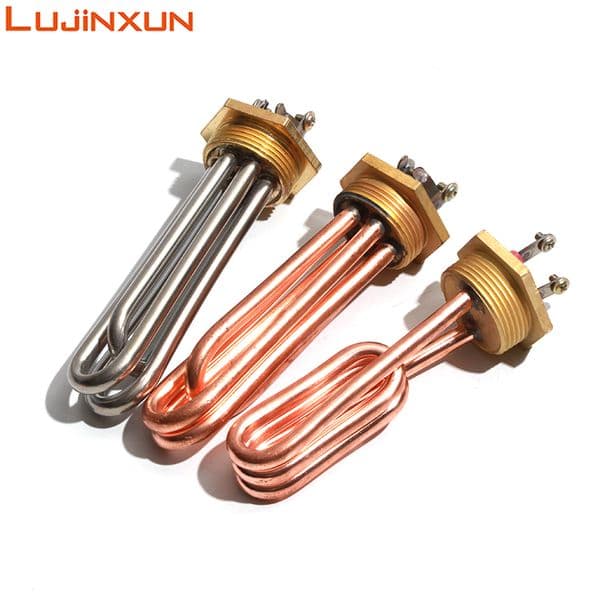 Lujinxun DN32 1 1/4" 1.25" Electric Heating Element 220V Steam Milk Foamer Heating Tube Accessories for Steam Engine