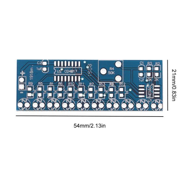 DIY LED Flashing Light Kit 2.5-14.5V Electronic Kit LED Water Flowing Effect SMD Soldering Practice Suite