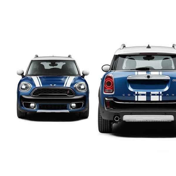 Car Rear Trunk Decal Stripe Back Door Stickers For MINI Cooper S R50 R55 R56 R60 Clubman F54 F55 F56 F60 Countryman Accessories
