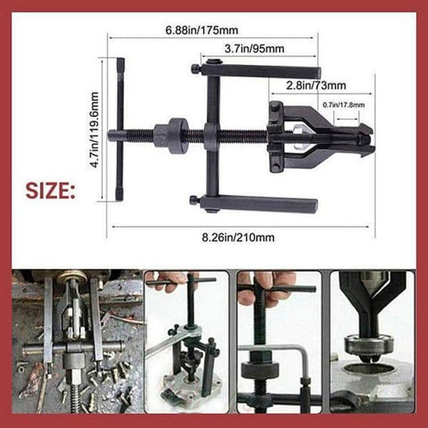 3-Jaw Gear Puller Labor-saving Internal Machine Tool Bearing Puller Removal Tool for Car Repair Tools for Auto Vehicle Parts
