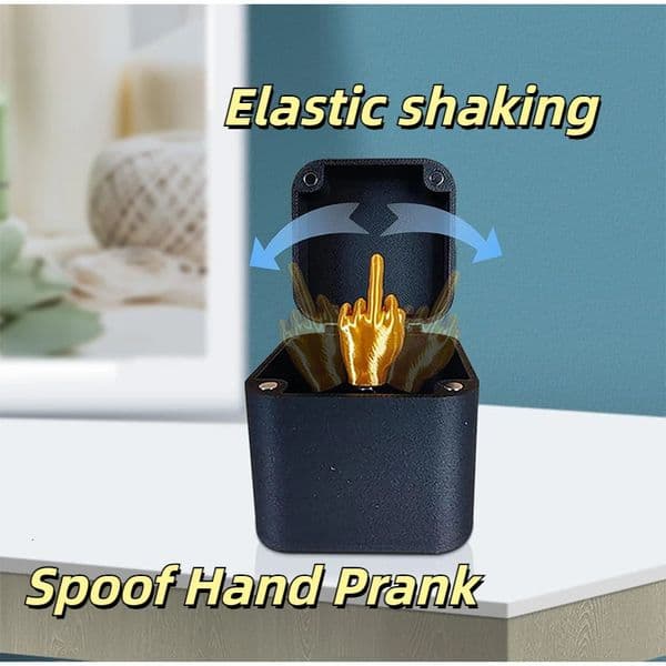 Middle Of Finger Surprise Gift Box Home Decoration Spoof Hand Prank Sculptures Figurines Christmas Novel Interesting Prank Desk 241112