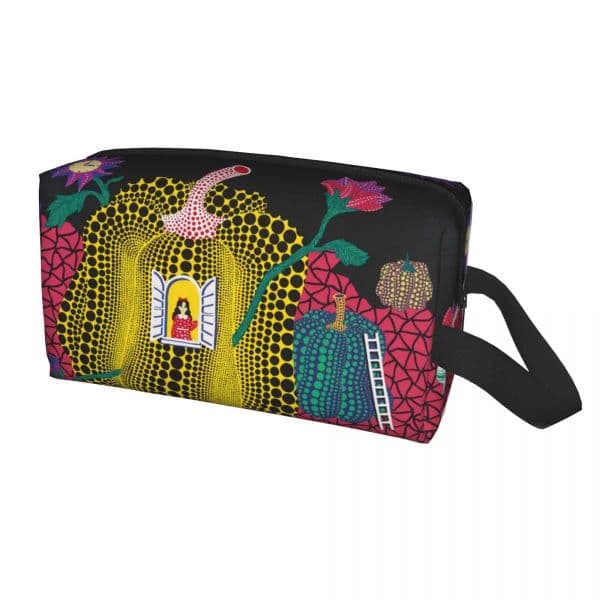 Yayoi Kusama Abstract Painting Cosmetic Bag Women Kawaii Large Capacity Makeup Case Beauty Storage Toiletry Bags