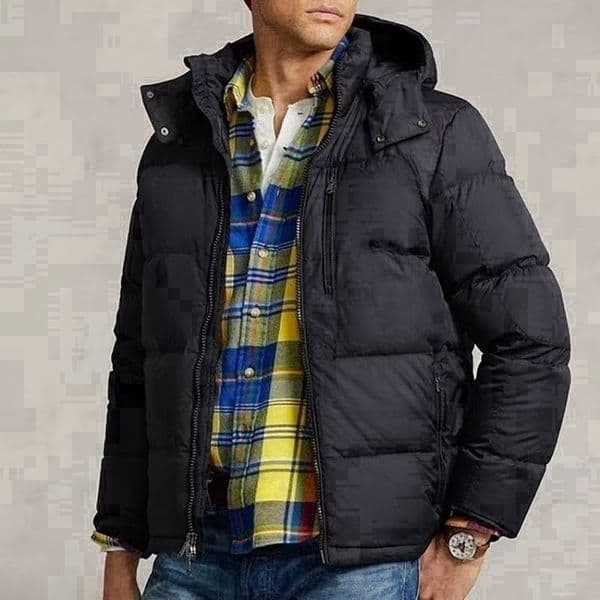 Designer Hooded Jacket, Pony Embroidery Cotton Thickened Warmth Men's Polo Down Hoodie Fashion Casual Jacket