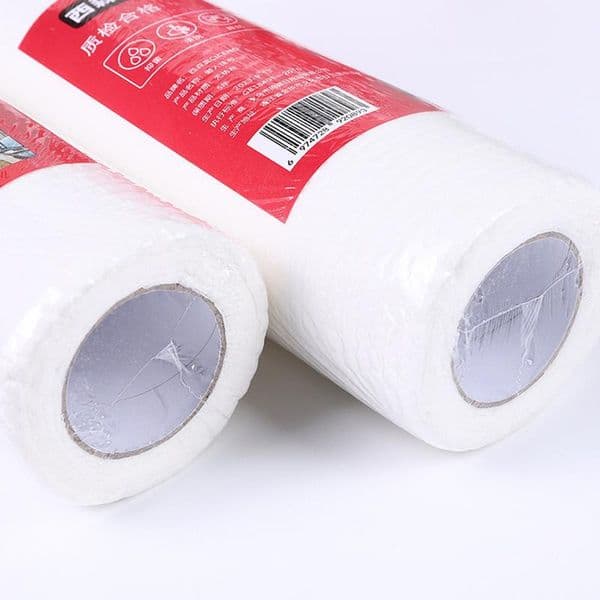 50pcs Kitchen Rolls Paper Towels Reusable Non-Woven Dish Cloth Dry And Wet Dual-use Household Absorbent Washing Cloth For Dishes
