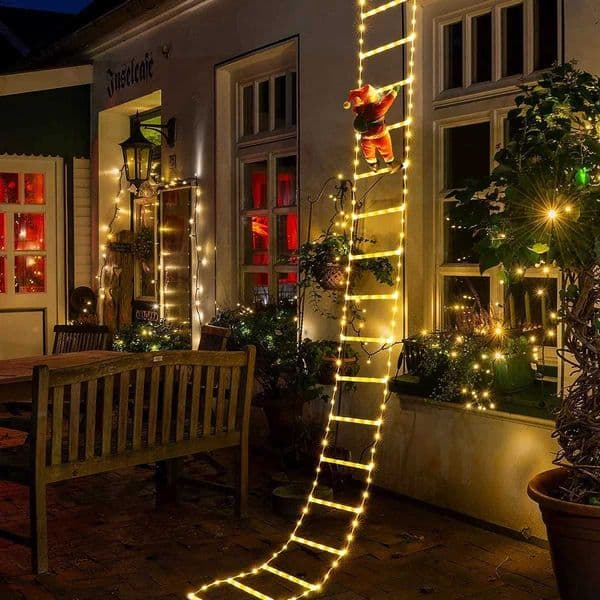3M Santa Claus Climbing Ladder Warm Light Christmas Decoration Home Outdoor Garden Cristmas Tree Ornement New Year GiftLX241112