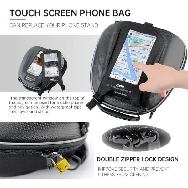 Tank Bag For HONDA CBR500R CBR 650F CB 650R 500F 500X CB125R CB1000R CB750 VFR1200 VFR800 Motorcycle Lage Backpack Tanklock