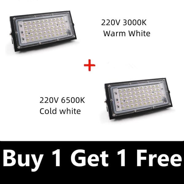 50W Led Flood Light 220V 110V Outdoor Spotlight Waterproof Security Spotlight Garden LED Street Lamp Landscape Lighting Lamp
