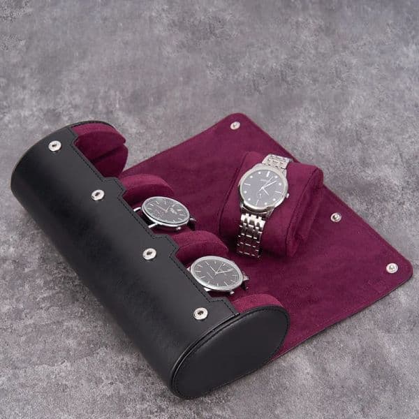 2026 Wholesale Watch Roll perfume cologne Travel For 3 Watches|With Soft Velvet Interior|Watch Case Protect Store Display Your Watches Gift Box Packaging Free S