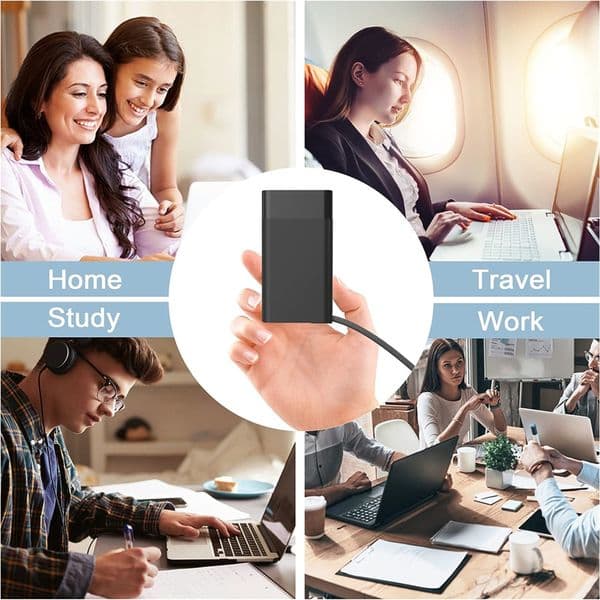 Universal 65W USB Type C GaN Fast Charger Laptop Power Adapter for HP Spectre X360 Elitebook Chromebook Elite X2 Envy ProBook