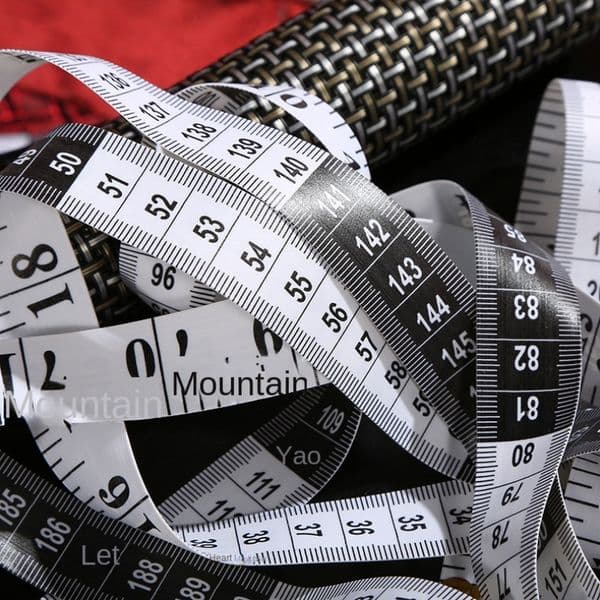 2m White Measuring Ruler Waist Circumference Craft Portable Measuring Ruler Soft Tape Measure Clothing Tailor Measuring Ruler
