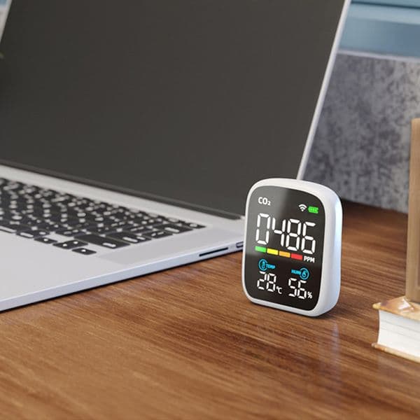PV28-AW Smart WIFI Mini CO2 Detector Portable 3-in-1 Indoor Air Quality Monitor Digital CO2 Temperature Humidity Meter Monitor