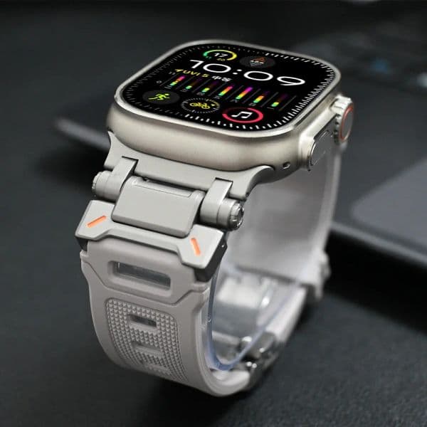 Sports Strap For Apple Watch Ultra 2 49mm Soft Rubber Band For iWatch Series 9 8 7 6 5 4 45mm 44mm 42mm TPU Bracelet Accessories