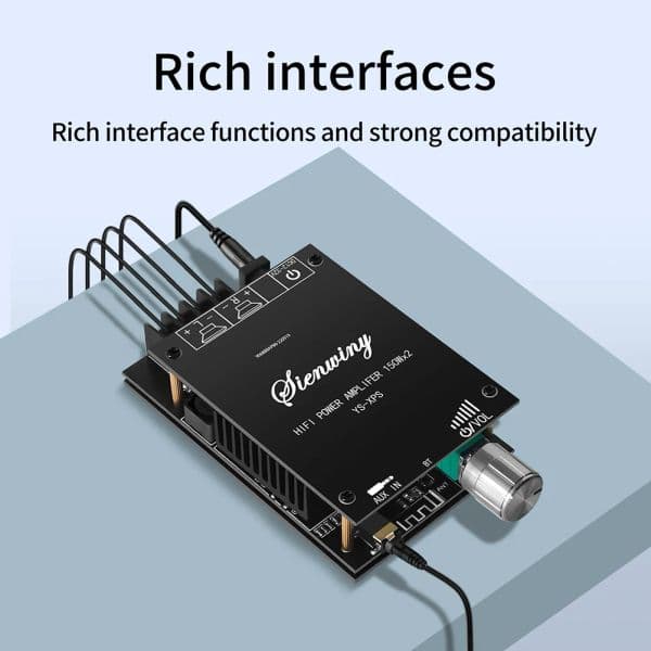 YS-XPS High-power 2025 Audio Module 2x150W TDA7498E Power Amplifier Board new 2.0 Dual Channel Bluetooth-compatible 5.0 for Home Theater