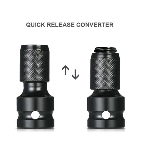 1/2 Inch Square To 1/4 Inch Hex Ratchet Socket Wrench Socket Adapter Spanner Set Drive Converter Impact Tool