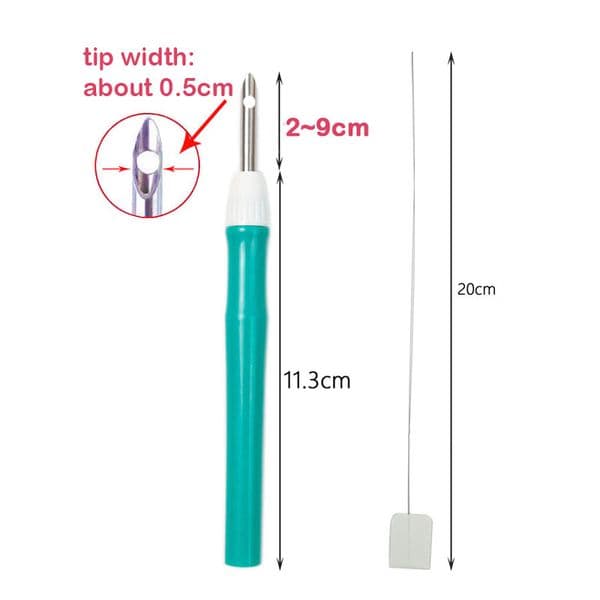 Adjustable Punch Needle Stitching Tool Magic Embroidery Needle Pen Hoop Weaving Tool Knitting Sewing Tools for DIY Carpet Hook