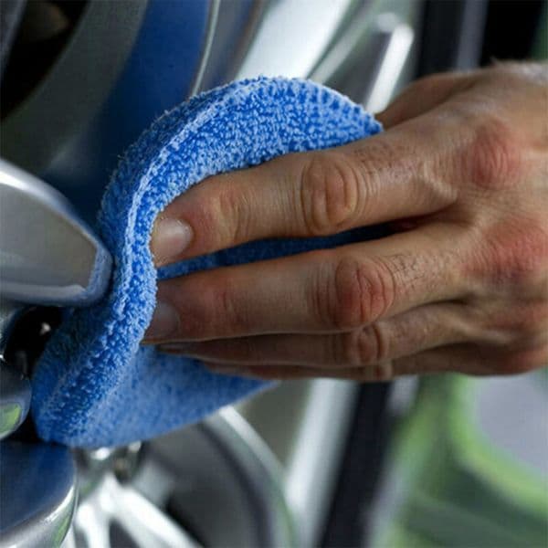24PCS 5inch Car Applicator Cleaning Polish Pad Foam Sponge Microfiber Waxing Wax Towel Sponge Brush Car Paint Care Cleaning