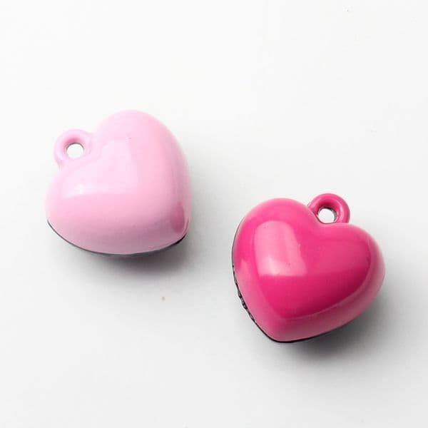 10PCS Alloy Spray-Painted Stitching Color Love Heart-Shaped HandMade Pendant Materials DIY Popular Earrings Necklace Accessories