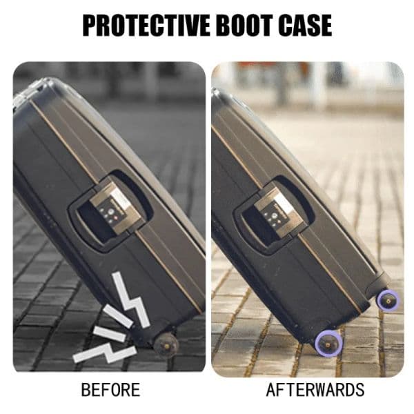 1/28pcs Luggage Wheels Protector Silicone Roller Protective Sleeve Silent Sound Reduce Noise Caster Travel Wheel Cover Accessory