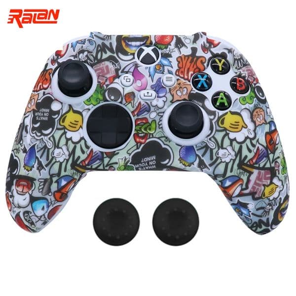 New Silicone Soft Protective Gamepad Cases For Xbox Series S/X Controller Game Handle Joystick Cover Shell with Stick Grip Caps