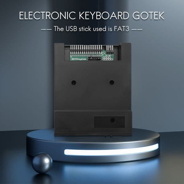 SFR1M44-U100K Black 3.5 inch 1.44MB USB SSD FLOPPY DRIVE EMULATOR for KORG Electronic Keyboard GOTEK