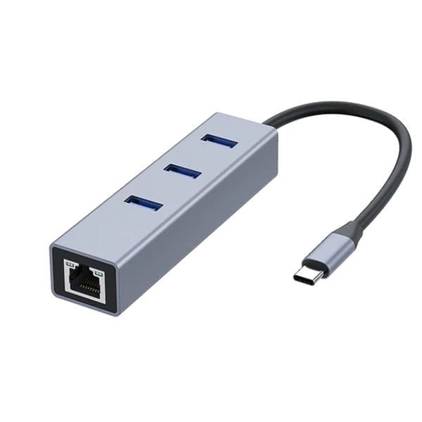 1000Mbps Rj45 Usb3.0 To Ethernet Adapter Type-c To Rj45 Gigabit Ethernet Laptop Drive-free Network Card 3 Port Usb 3.0 Hub