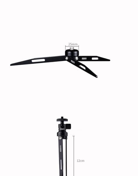 aluminum alloy desk low angle projector mini tripods phone stabilizer bracket travel Portable vlog hand grip tripod selfie stick f083f