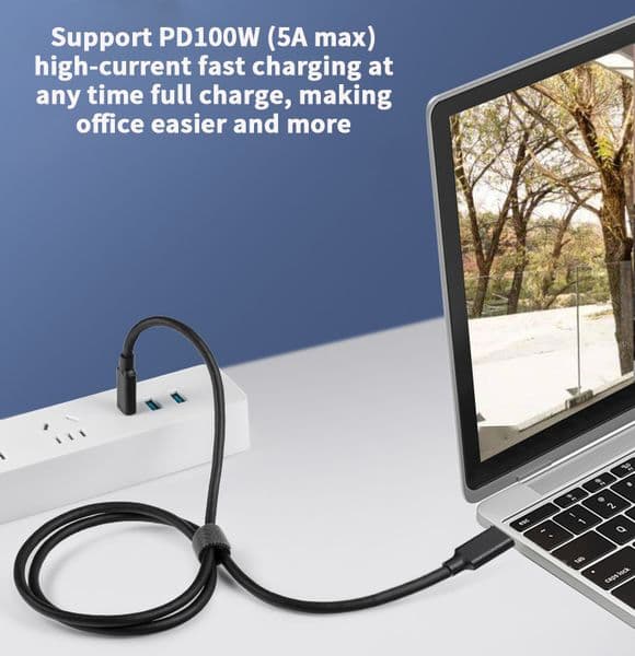 Type-C Fast Charging Data Cable, Double Male CTOC Chip, Computer Mobile Phone, Notebook, 5A100WPD