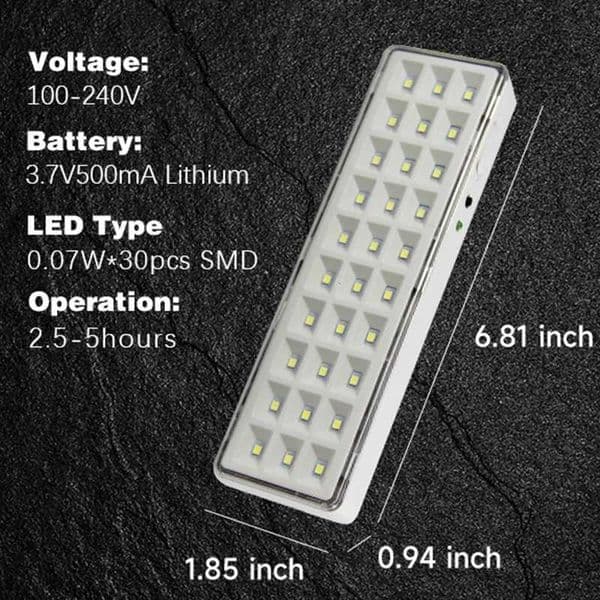 Fire Fighting Light 30LED Emergency Light Fire Emergency Lighting Luminaire 2 Modes Wall Mounted Emergency Lamp Smart Home BulbsLX241113