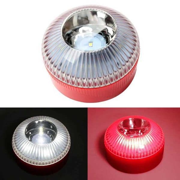 Yellow/Red/Blue + White Led Car Emergency Light Flashlight Magnetic Induction Strobe Road Accident Lamp Beacon Safety AccessoryLX241113