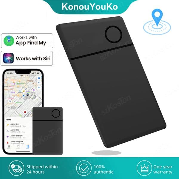 Smart GPS Card Tracker Work with IOS Find My APP Anti Lost Item Locator for iPhone Luggage Bag Key Finder Bluetoothcompatible F2501030