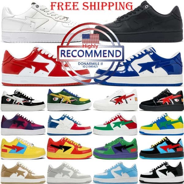 Sandals Casual Sta Shoes Sneakers Designer for Stases Womens Low Black White Blue Orange Camo Green Pastel Pink Nostalgic Grey Mens Outdoor Fashion Trainers Free shi