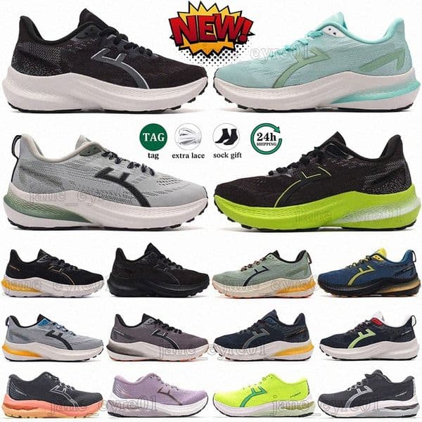 Designer Sneakers GT-2000 12 Mens Running Shoes Black Grey Glow Yellow Blue GT 2000 11 Women Men Trainer Sports Jogging C4Na#
