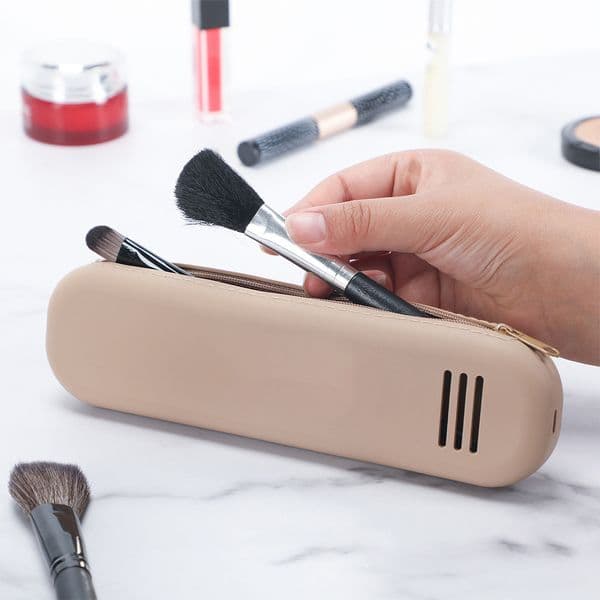 Silicone Makeup Brush Holder Bag Easy To Clean Washable Cosmetic Pouch Protect Make Up Accessories Travel Essentials for Women
