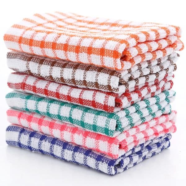 6 pieces of cotton kitchen tea towels absorbent non-woven fabric restaurant fabric cutlery towels cleaning cloth kitchen cleaning towels 241113