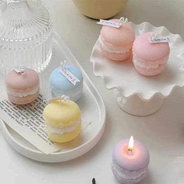 Handmade Scented Candle 7 Day Candles Wholesale Macaroons Candles Handmade Cute Wedding Party Birthday INSXJ241112