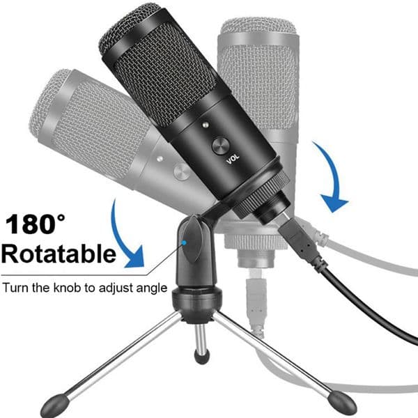 USB Condenser Recording Microphone 192Khz/24Bit Professionnel Microphone For PC Computer Recording Studio Microphone