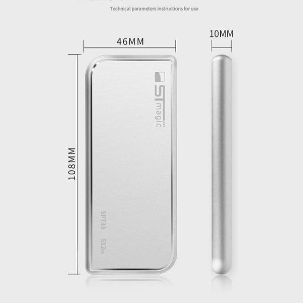 STmagic Portable SSD Hard Drive 1TB 512GB 256GB 128GB USB3.1 High Speed 480MB/s Metal Pendrive 2TB Solid State Drives for Laptop