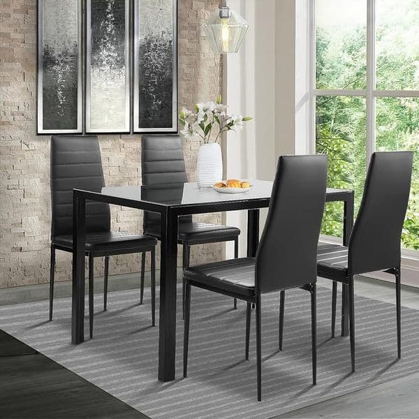 home furniture customization restaurant business trunk case Bar Table of Faux Marble Top, Leather Stools,3/4/5 Piece Pub Height Set, Dining Set