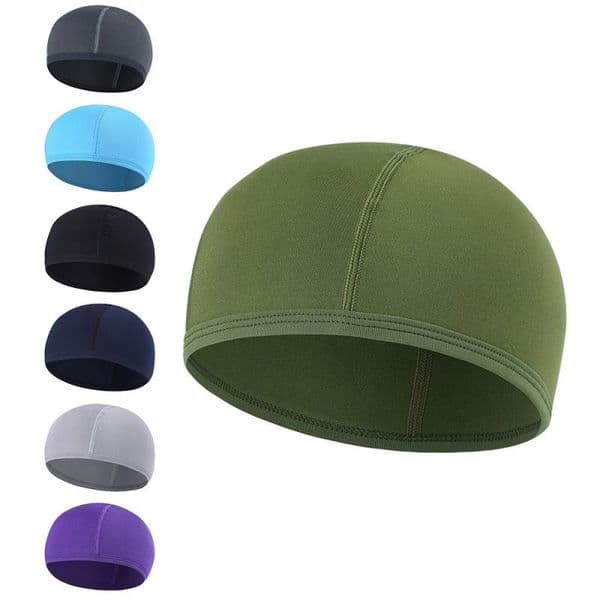 Cooling Skull Helmet Inner Quick Breathable Hat Helmet Inner Liner Beanie Cycling Running Hat