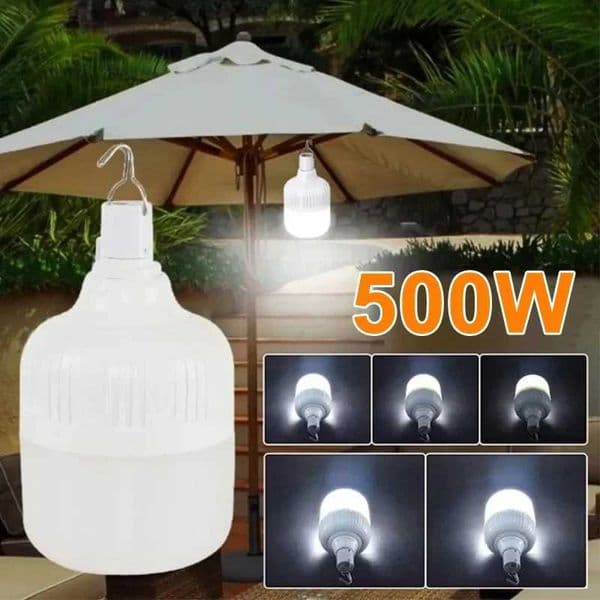 500W Portable Lantern Bulb Camping Light USB Rechargeable LED Bulb 5 Lighting Modes High Power Tent Light Outdoor Emergency BulbLX241113