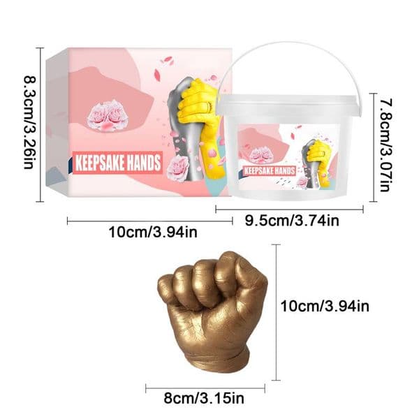 Hand Mold Kit Unique Toddler Hand & Foot Molding DIY Craft Keepsake Sculpture Complete DIY Plaster Mold & Painting Set